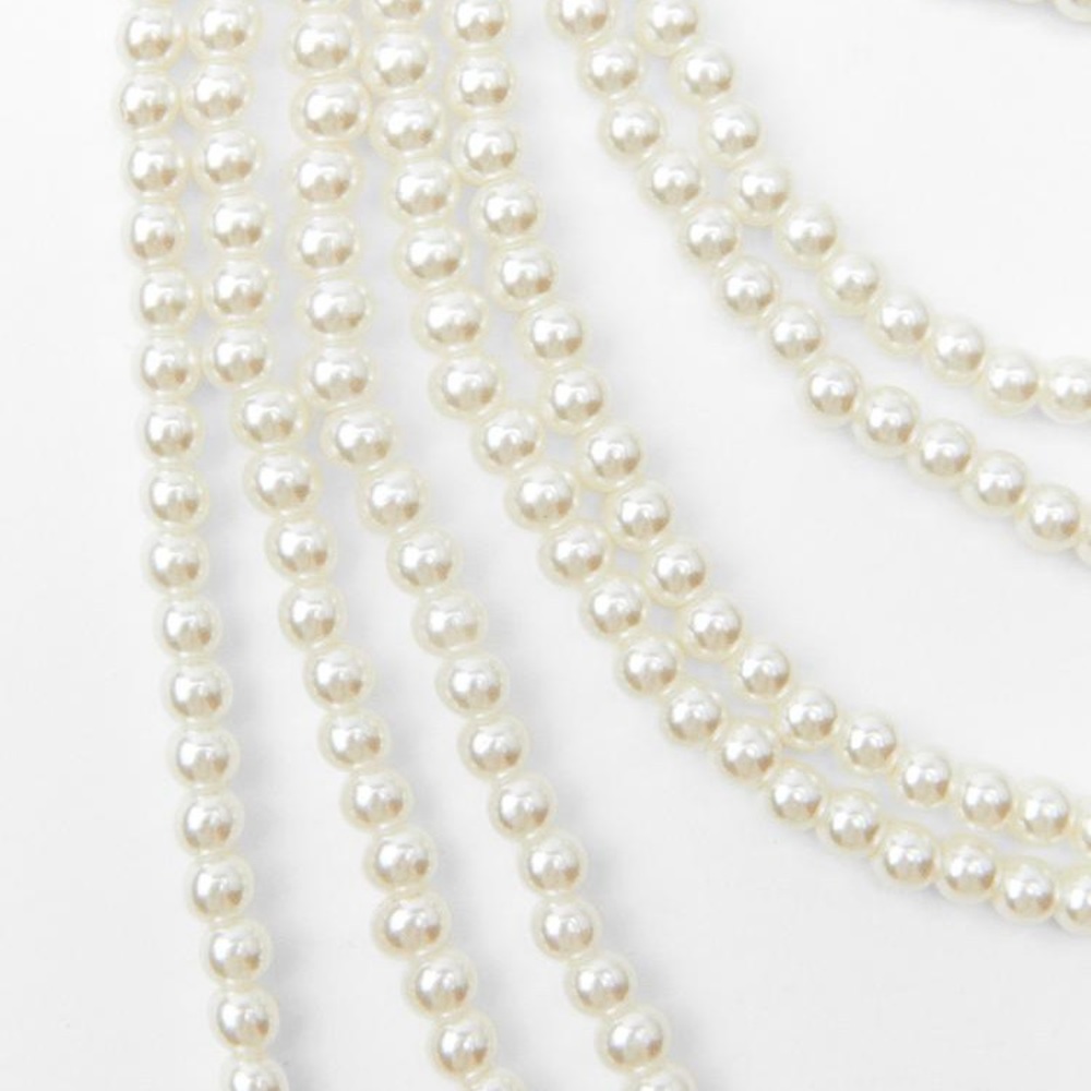 NWT. Zara Pearl Waterfall Necklace. - Picture 4 of 7